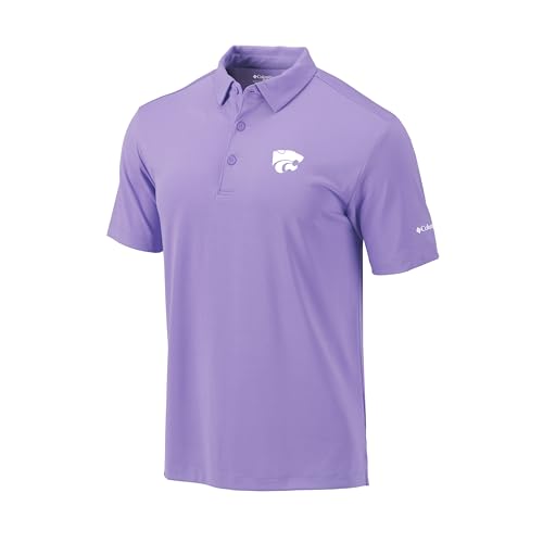 Columbia Kansas State Univ Golf Men's Lightweight Casual Golf Polo