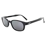 MF LOCKDOWN MOTORCYCLE SUNGLASSES BLACK FRAME SILVER MIRROR LENS WITH KD'S POUCH