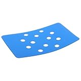 BESPORTBLE Gepolstertes Rutschfestes Eva Duschsitzpolster für Senioren mit Wärmefunktion Blaues Badewannenkissen für Dusche und Duschhocker