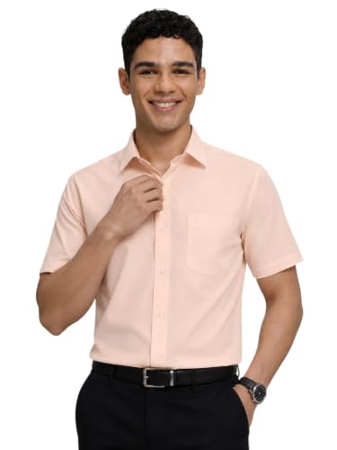 Image of Appel Touch Men's Cotton Blend Formal Shirt Half Sleeves