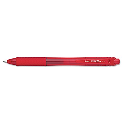 Pentel EnerGel X Roller Ball Retráctil Rojo Pack 12