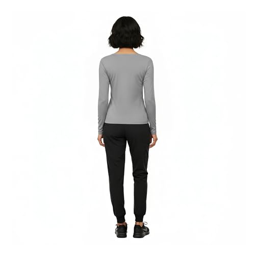 Image of Natural Uniforms Women's Long Sleeve Underscrub T-Shirt - Cotton Blend Scrub Base Layer for Nurses & Medical Professionals