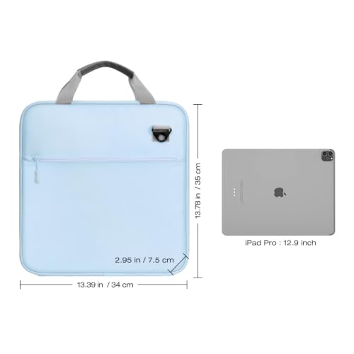 MoKo Zipper Binder, 2 Inch 3 O Ring, 5 Tab File Folders, 500 Sheets, Blue by MoKo - Image 6