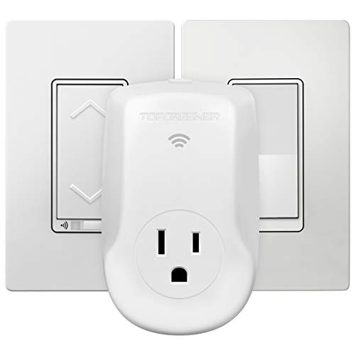 TOPGREENER TGWF500D3W Smart Wi-Fi 3-Way Dimmer Switch Kit & TOPGREENER Smart Outlet with Energy Monitoring, Smart Plug