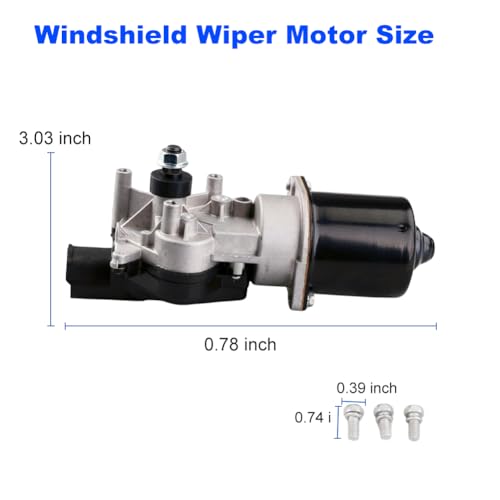 Image of Front Windshield Wiper Motor Compatible with Acura MDX 2001-2004