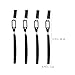 FOMIYES 4pcs Cane Wrist Strap Phone Lanyard and Tag for Walking Stick and Water-Resistant