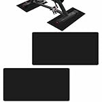 2-Pack Non-Slip Exercise Bike Mat for Peloton & Concept 2 Rower - Protects Hardwood Floors & Carpets - Gym Equipment Mat for Spin Bikes, Trainers, Home Workouts