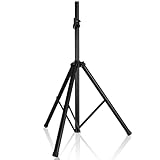 RÉGLAGE FACILE DE LA HAUTEUR : Colonne centrale télescopique réglable de 100 cm à 180 cm assurant une adaptabilité maximale. Sécurisée par une goupille robuste et des verrous à vis, cette conception garantit une stabilité optimale. Le tube de construction métallique robuste assure une utilisation sûre et à long terme.