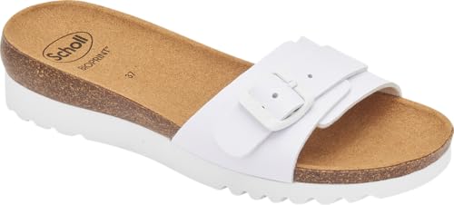 Scholl Ginni Bianco 41 sandales de marche blanches ergonomiques femme