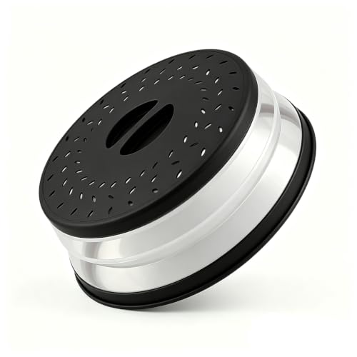 Image of Collapsible Microwave Splatter Cover(black, 10.5IN)