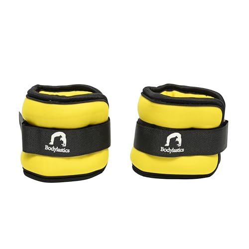 Image of Bodylastics Ankle & Wrist Weights Pair for Legs & Arms, Neoprene Adjustable Strap for Men & Women, Soft & Durable for Fitness, Walking, Jogging, Aerobics, Gym & Strength Training