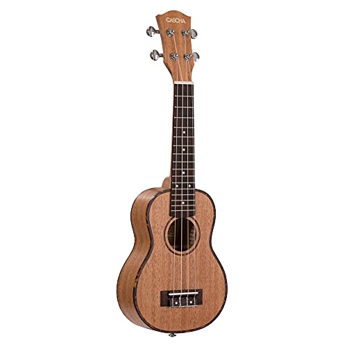 Miniatura 5 de Cascha Hh 2026 Soprano Ukelele, Caoba, Set Con Bolsa Acolchado, 3 Púas Y Cuerdas De Aquila