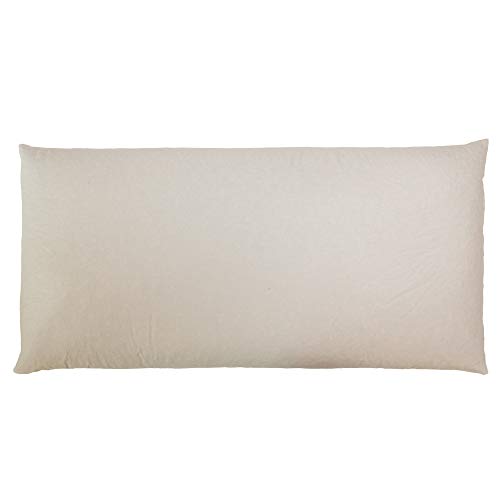 GIRAFFENLAND Bio Dinkelspelzkissen 40x80cm, Bio-Perkal + Bio Füllung, + zus. Inlett | ungefärbt und ungebleicht | Schlafkissen, Kopfkissen