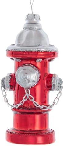 The Bridge Collection Glass Fire Hydrant Christmas Ornament 4.5 Inch image 2