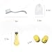FASAROU 5 Pcs Hedgehog Supplies Hedgehog Bath Kit Include Foldable Bathtub 1 Cleaning Brush 1 Bath Foaming Net 1 Nail Clipper Trimmer A Pair of Slippers Guinea Pig Bathtub Yellow