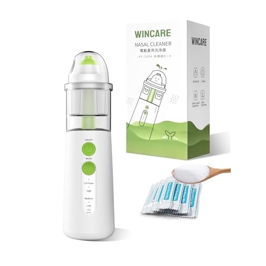 Minidiva Nasal Care for Sinus Relief Nose Cleaner, Sinus Rinse Kit with10 Salt Packs, Portable Nasal Irrigation System for Children and Adults, Powered Sinus Cleaner Machine Alternatives to Neti Pot