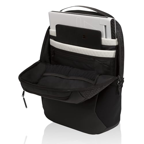 Image of Yours Choice Alienware 17 inch Nylex Anti-Scratch Interior|Padded Shoulder Strap|Weather Resistant|Shockproof|Impact Resistant|AW Horizon Commuter Backpack 24L|AW423P-GalaxyWeave Black