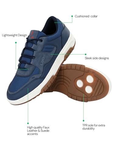 Image of LOQO Men's Vigo Navy Sneakers