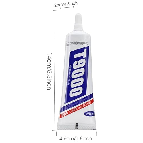 Image of T-9000 Glue 50ML Transparent Adhesive for Mobiel Phone, Jewellery,Multipurpose Usages Pack Of 1 50ML Glue