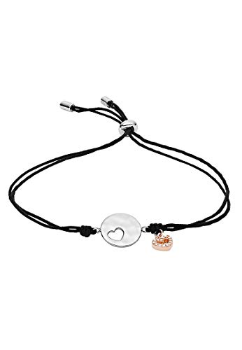 Preisvergleich Produktbild Fossil Damen-Armband 925er Silber One Size Schwarz 32012550
