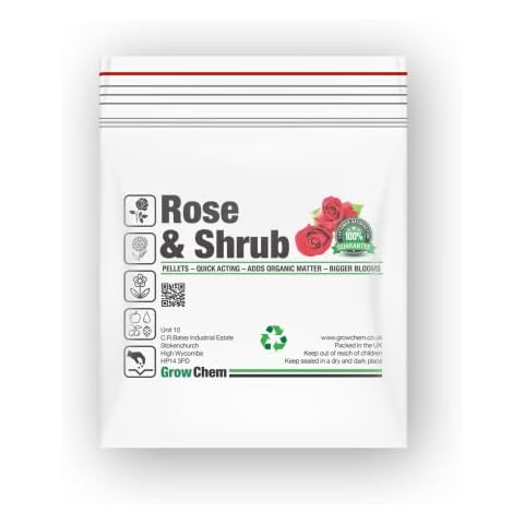 Rose And Shrub Fertiliser, 1KG Bag, Plant Food, Ideal for Planting Flowering Shrubs and Roses, Pellets With Added Organic Matter And Trace Elements Cover