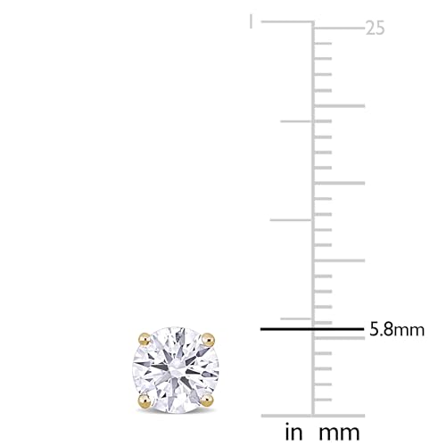 Image of Lab-Grown Diamond Stud Earrings With Unique laser engraved Diamond ID, Set In Platinum, White Gold or Yellow Gold - D Color, VVS2 Clarity, IGI Certified Lab-Grown Diamonds - Available in 1 to 5 CTTW