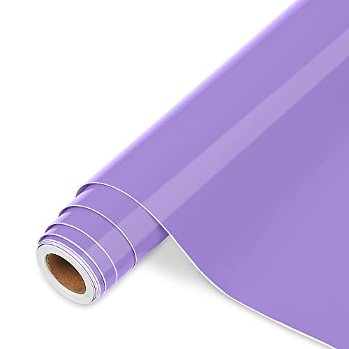 Vinilo Adhesivo Morado - 30,5 cm x 366 cm de Vinilo Permanente Morado Brillante, Vinilo Morado para Cricut, Silhouette Cameo, la mayoría de las máquinas de corte
