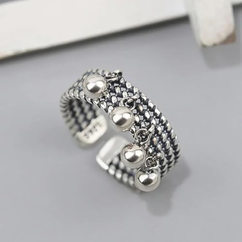 Bague vintage géométrique mixte idéale pour vos soirées underground - 5