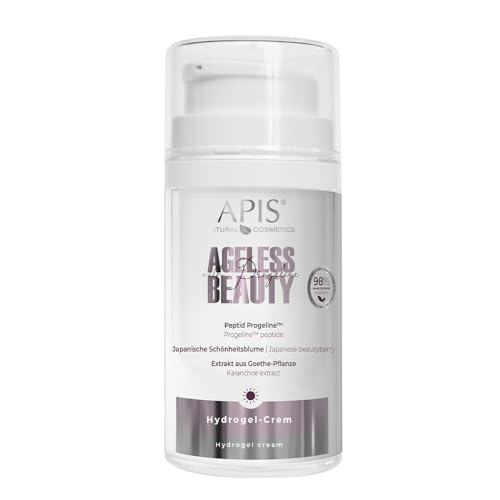 AGELESS Beauty Hydrogel | Crema de día con Progeline | Cuidado facial hidratante y regenerador con ácido hialurónico | Uplevity & Rose Water | 50 ml