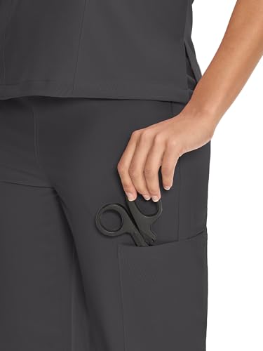 COZYFIT Scrubs for Women Set Medical Uniform - V-Neck Top & Straight Leg Pants with 9 Pockets, Unisex Workwear COZY SCRUBS