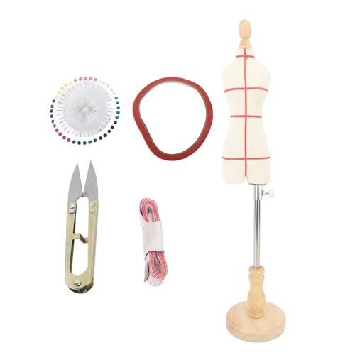 Female Mannequin Torso Women Dress Forms, Mini Model Frame Dressmaker with Stable Base, Height Adjustable, for Sewing, Clothing Jewelry Display, Teaching, Photography, Home Decor