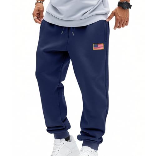 Sweatpants Pants Men Relaxed Fit Baggy Elastic Wiasted Casual Lounge Bottom Workout Athletic Stretch Jogging Pants4