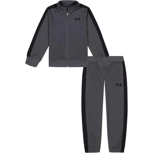 Under Armour Boys Knit Track Suit Set Baby Grey/Black 12-18 Months