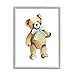 Stupell Industries Teddy Bear Green Bow Kids Nursery Animal, Design by Studio Q