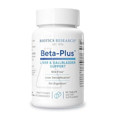 Biotics Research Beta-PlusTM Nutritional Ox Bile Salts Digestive Enzymes Supplement for Bile Production for No Gallbladder-Supports Overall Liver Function, Aids Fat Digestion, Supplies Betaine 90 Tabs