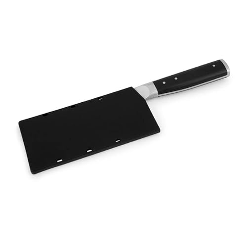 Kitchenaid Gourmet Forged Triple Rivet Cleaver Knife With Custom Fit Blade Cover, 6 Inch, Sharp Kitchen Knife, High Carbon Japanese Stainless Steel Blade, Meat Cleaver, Black #TOP6