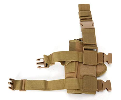 Holster de cuisse nylon haute résistance pour airsoft tactique - 4