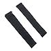 Generic Premium Adjustable Foot Straps for Exercise Bikes and Rowing Machines, 1 Pair, Black