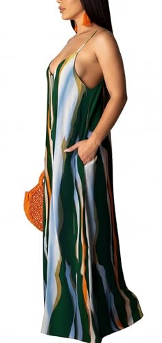 Image of SheKiss 2026 Women's Casual Summer Floral Long Maxi Dresses Floor Length Sleeveless Plus Size Sundresses