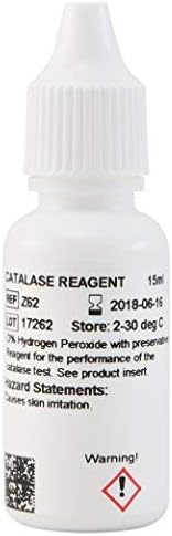 Catalase Reagent, Hydrogen Peroxide 3%, 15ml, by Hardy Diagnostics