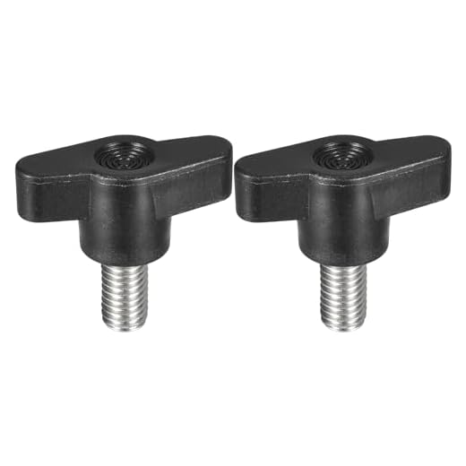 2Pcs Clamping Screw Knob, M8 x 15mm Metric 304 Stainless Steel T Shaped Thumb Screws Handle for Quick Remove Hand Tightening Knob Replacement