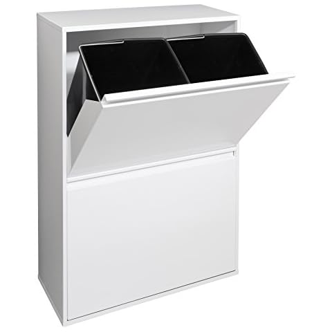 Cubo de basura y reciclaje de 4 cubos ARREGUI Basic CR601-B Cover