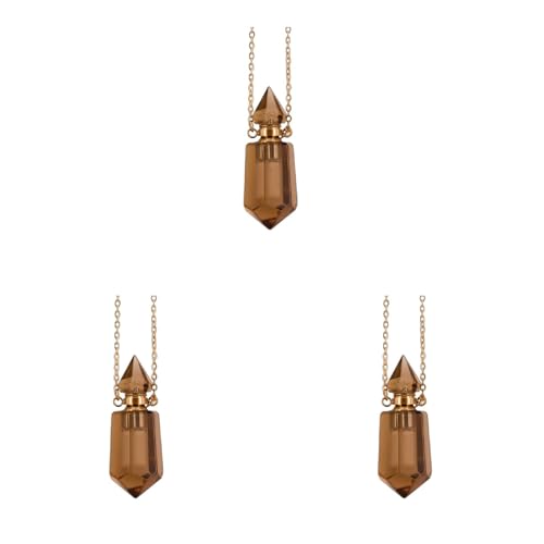 Collier bouteille d'huile réglable anti-ternissement en acier pour femme