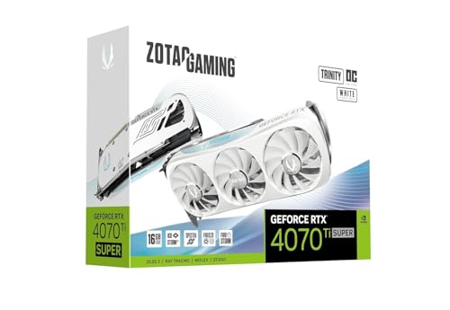 Image of ZOTAC Gaming GeForce RTX 4070 Ti Super Trinity 16GB GDDR6X Graphics Card | 256-bit 21 Gbps Upto 2625 MHz GPU | 3 DP 1 HDMI PCI Express 4.0 16x Interface | 5 Years (3 + 2 Years Extended Warranty)