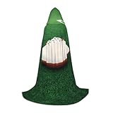 WZYCWB Disfraz de pelota de rugby blanca con capucha con patrón L, accesorios para disfraz de fiesta de vacaciones