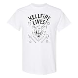 UGP Campus Apparel Hellfire Lives - Cult Classic TV Show T-Shirt - Medium - White