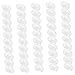 Mikinona 50 Pcs Boxes Packing Box Food Containers Kitchen Supplies Cake Storage Containers for Food Dessert Slice Container Cupcake Containers Fruit Cakes Cupcake Holder Pvc Candy Macaron