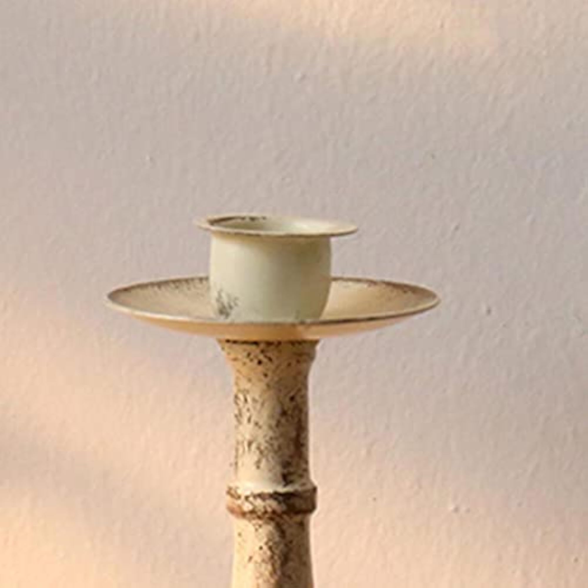 Metal Candle Holder, Vintage Style