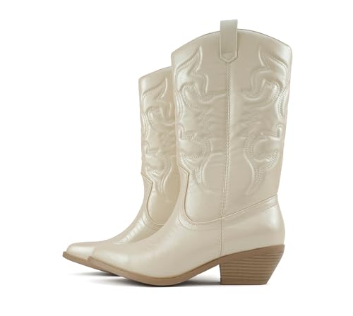 Image of Soda Women's Rodeo Western Pointed Toe Cowboy Boots