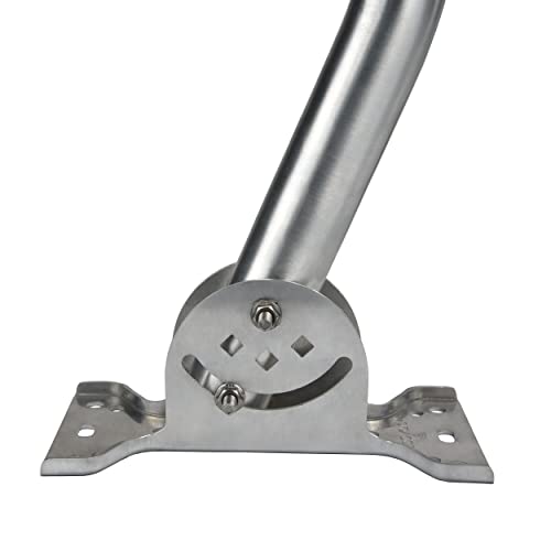 Proxicast Pro-Grade J-Max 100% Solid Stainless Steel Antenna Mount - Universal Outdoor Adjustable Pivot/Lock Bracket & J-Pipe Mast (1.5" X 18" Pole) For Wall, Eave Or Roof Mounting (Ant-800-Jp3) #TOP4